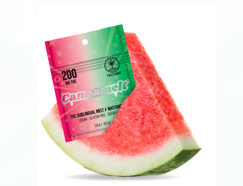 Photograph of product: Watermelon Cannamelt | 200mg x 1pk | TreeTown