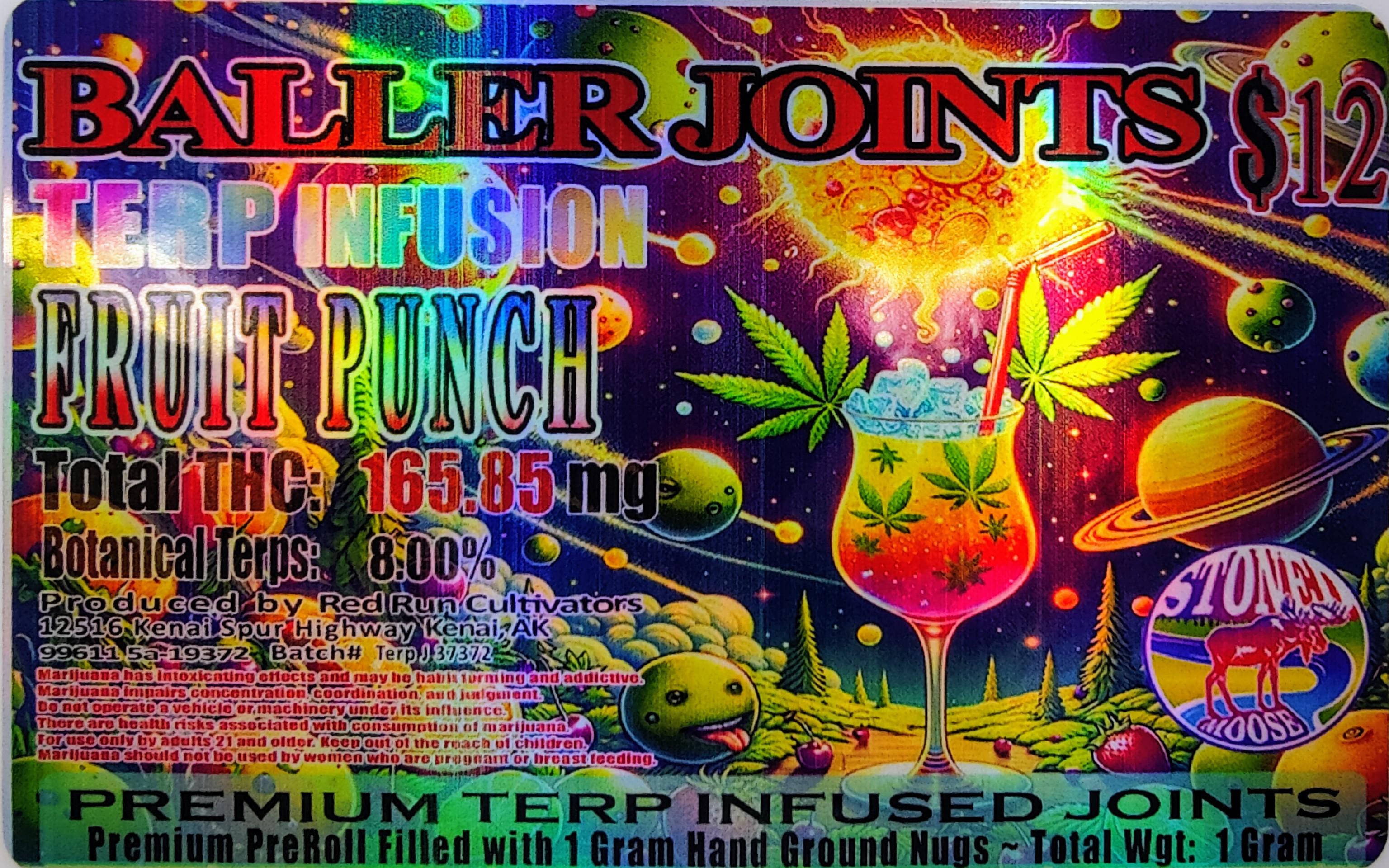 Photograph of product: Baller Joint Terp Infused (Fruit Punch) 1g