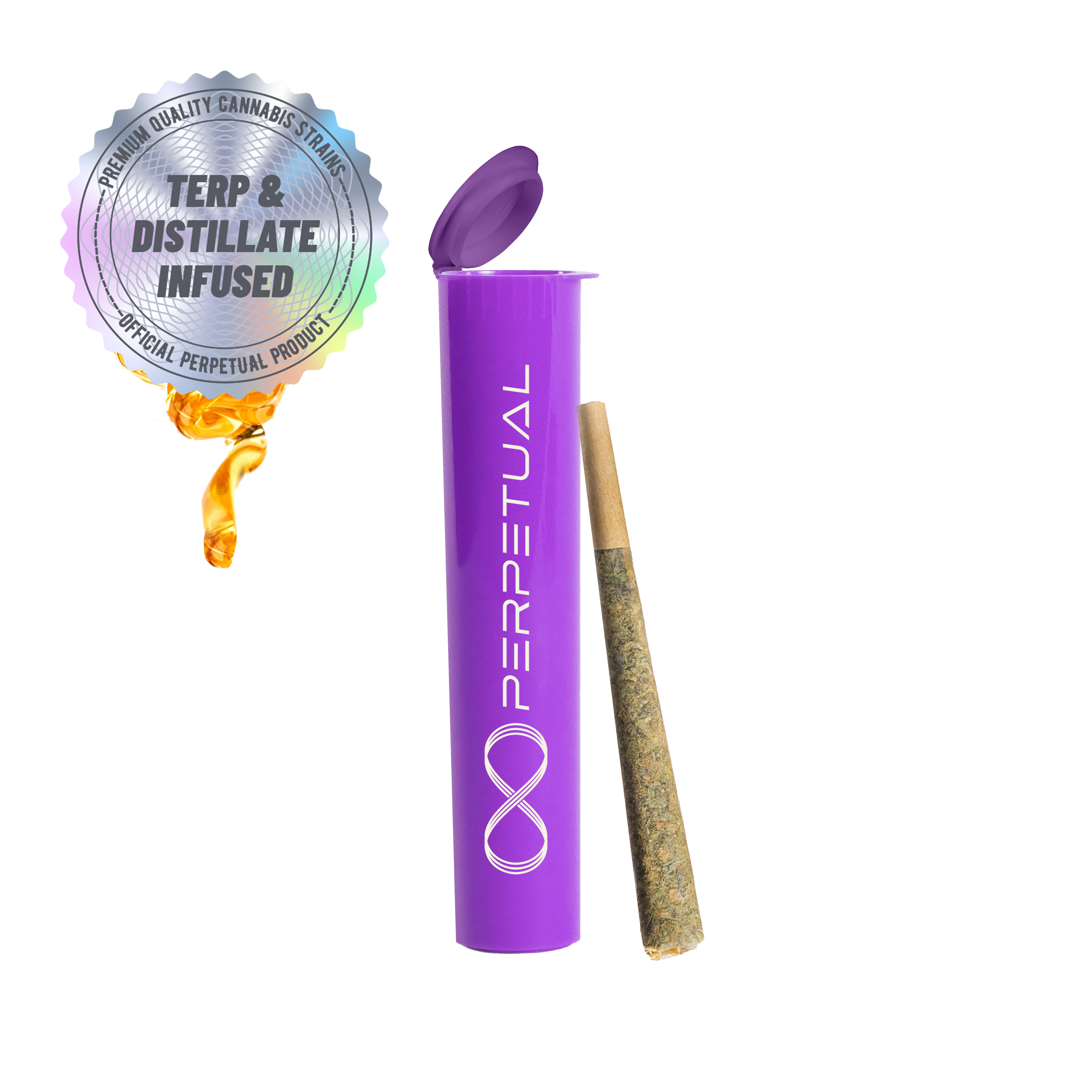 Photograph of product: Acapulco Gold | 1g Distillate Infused Preroll | Perpetual