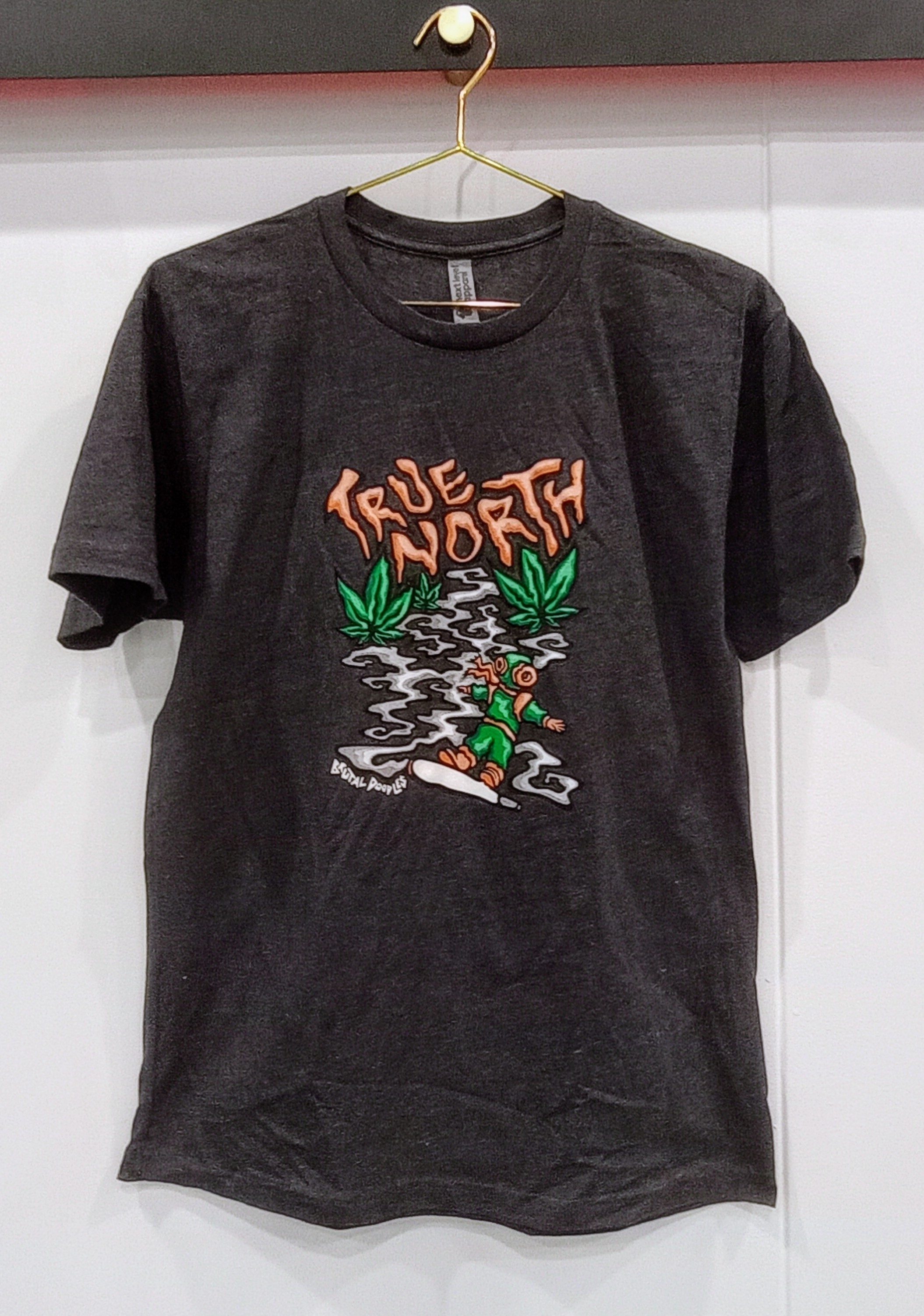 Photograph of product: X-Large TrueNorth/Brutal Doodles T-Shirt - Charcoal