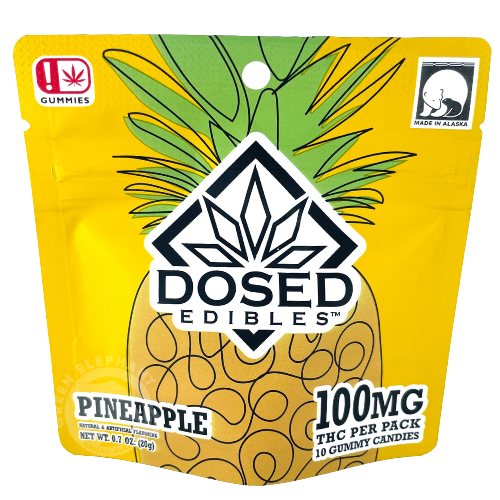 Photograph of product: Pineapple Gummies 10-Pack 100mg