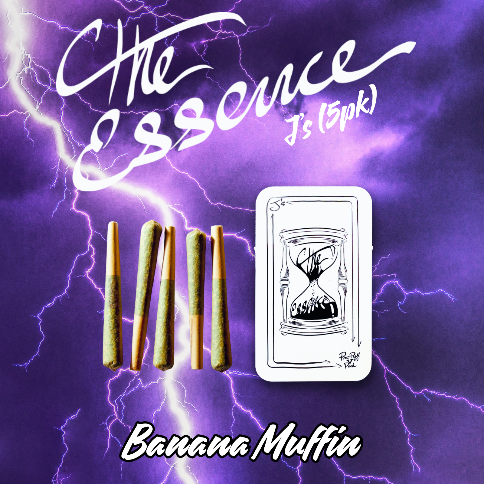 Photograph of product: (the) Essence J's 5pk Banana Muffin (Hybrid)