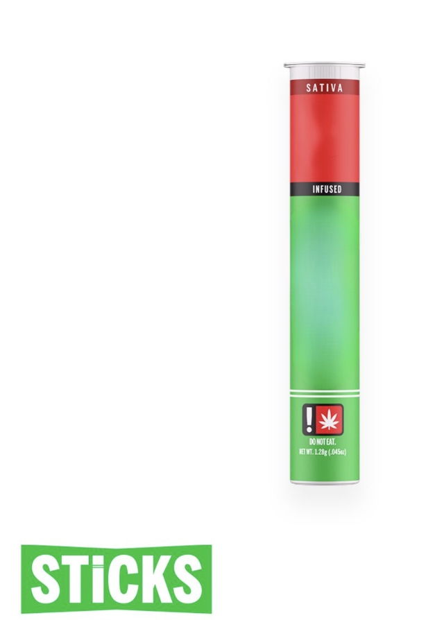 Photograph of product: Sticks Infused Pre-Roll | Oregon Strawberries (S)