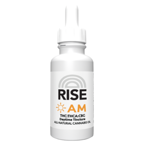 Photograph of product: Rise AM Tincture 200mg TH-oui: 200mg TH-ouiA: 200mg CBG