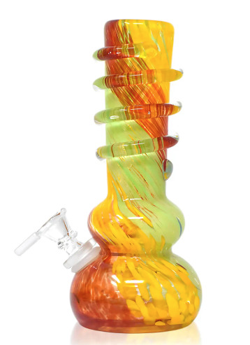 Photograph of product: 8" Double Bubble with Rings Water Pipe with 14M Bowl