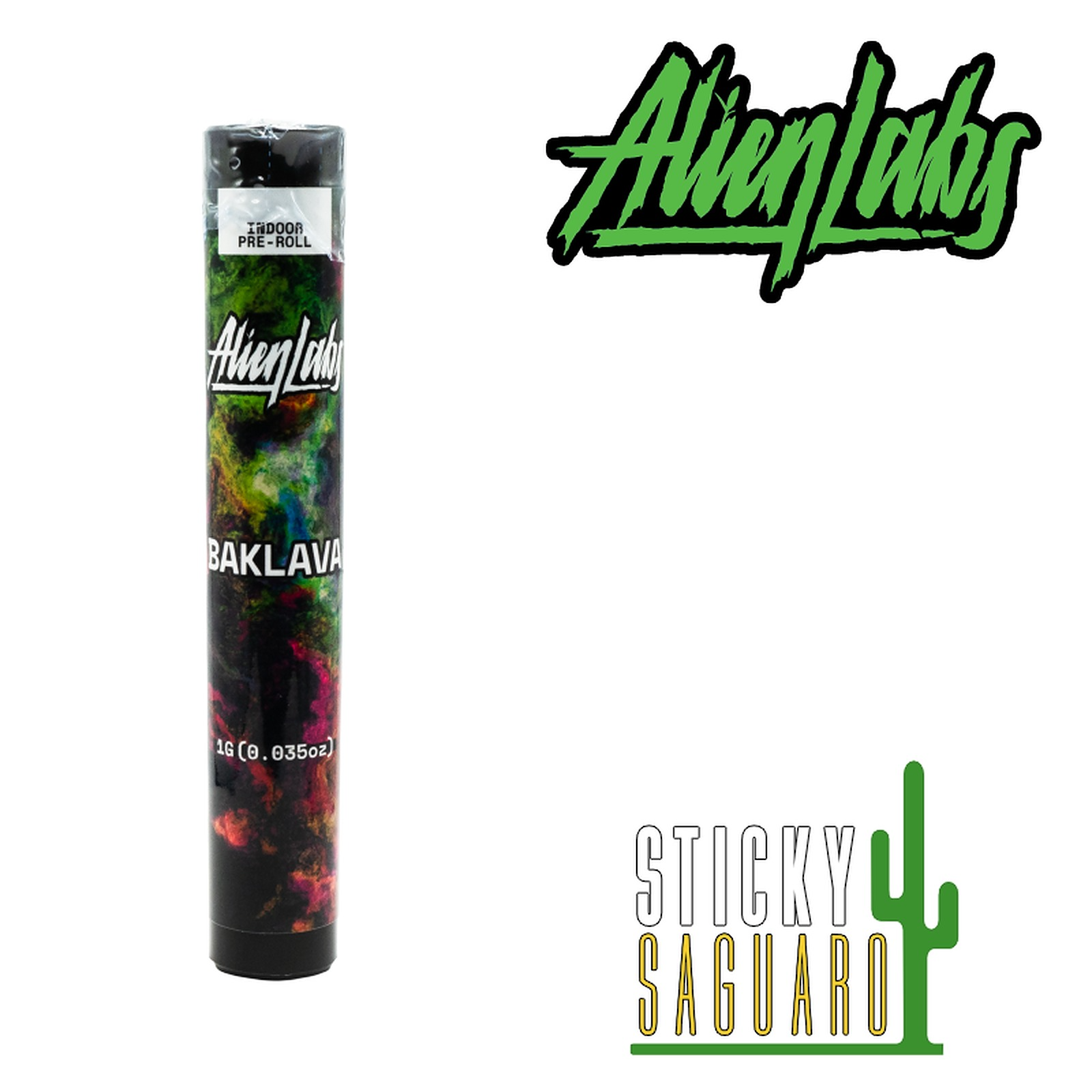 Photograph of product: Alien Labs Pre-Roll Baklava (H) 1g