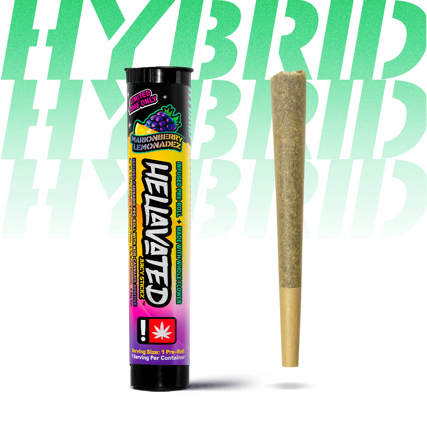 Photograph of product: Marionberry Lemonadez Infused preroll (Hellavated)