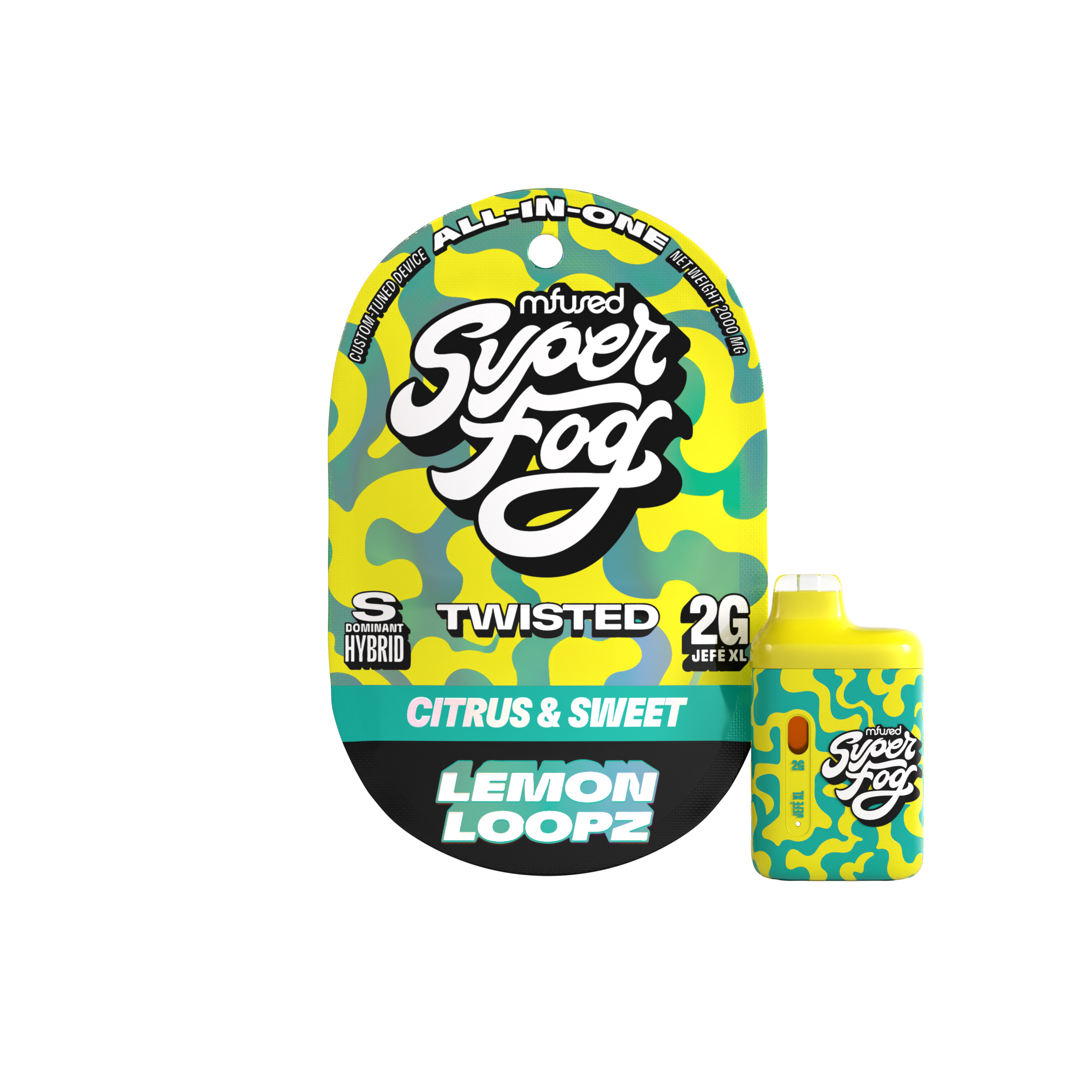 Photograph of product: 2-Pack Liquid Diamond AIO Vape - Lemon Loopz
