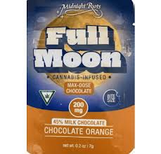Photograph of product: Midnight Roots - Full Moon Chocolate Orange - 200mg