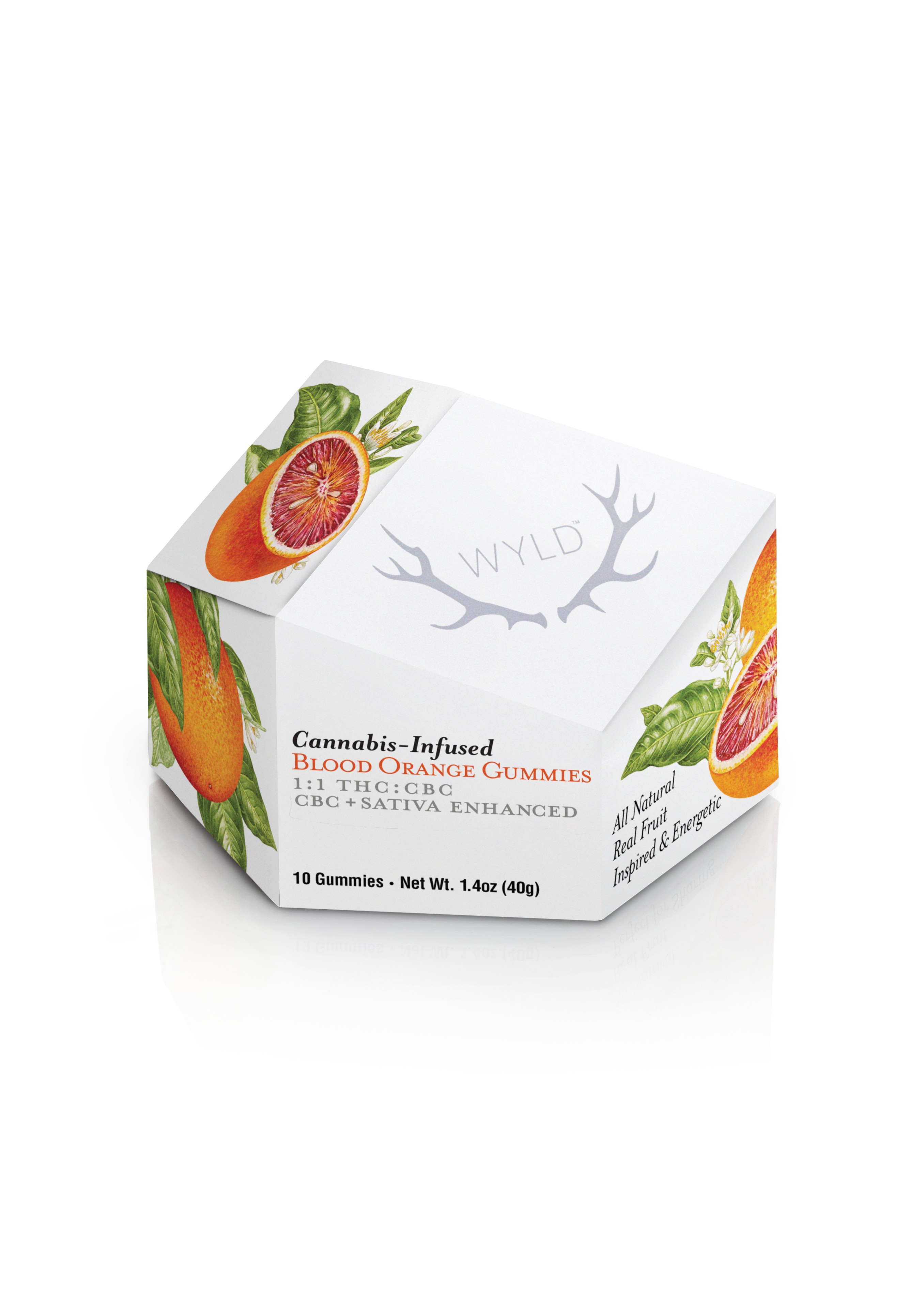 Photograph of product: Blood Orange 1:1 CBC + Oui'd Enhanced Gummies