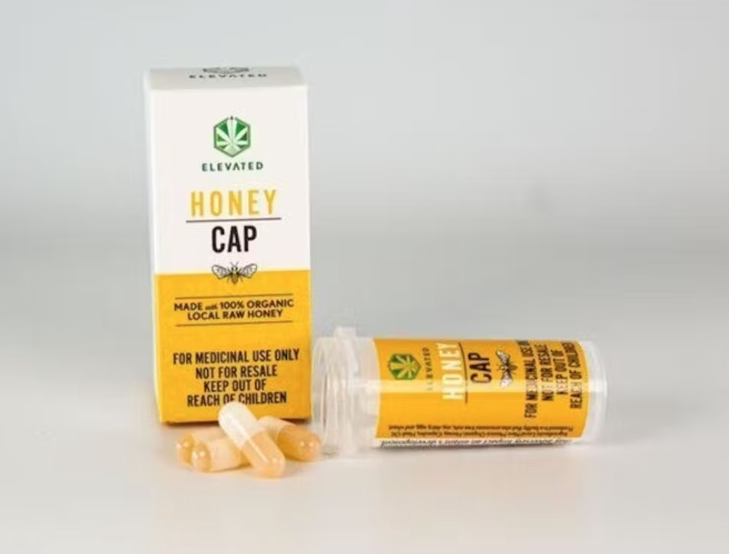 Photograph of product: Elevated - Honey Capsules Sleep (I) - 100mg