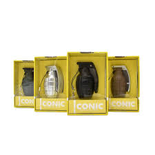 Photograph of product: Iconic Grenade 510 thread battery - Silver (YBW)