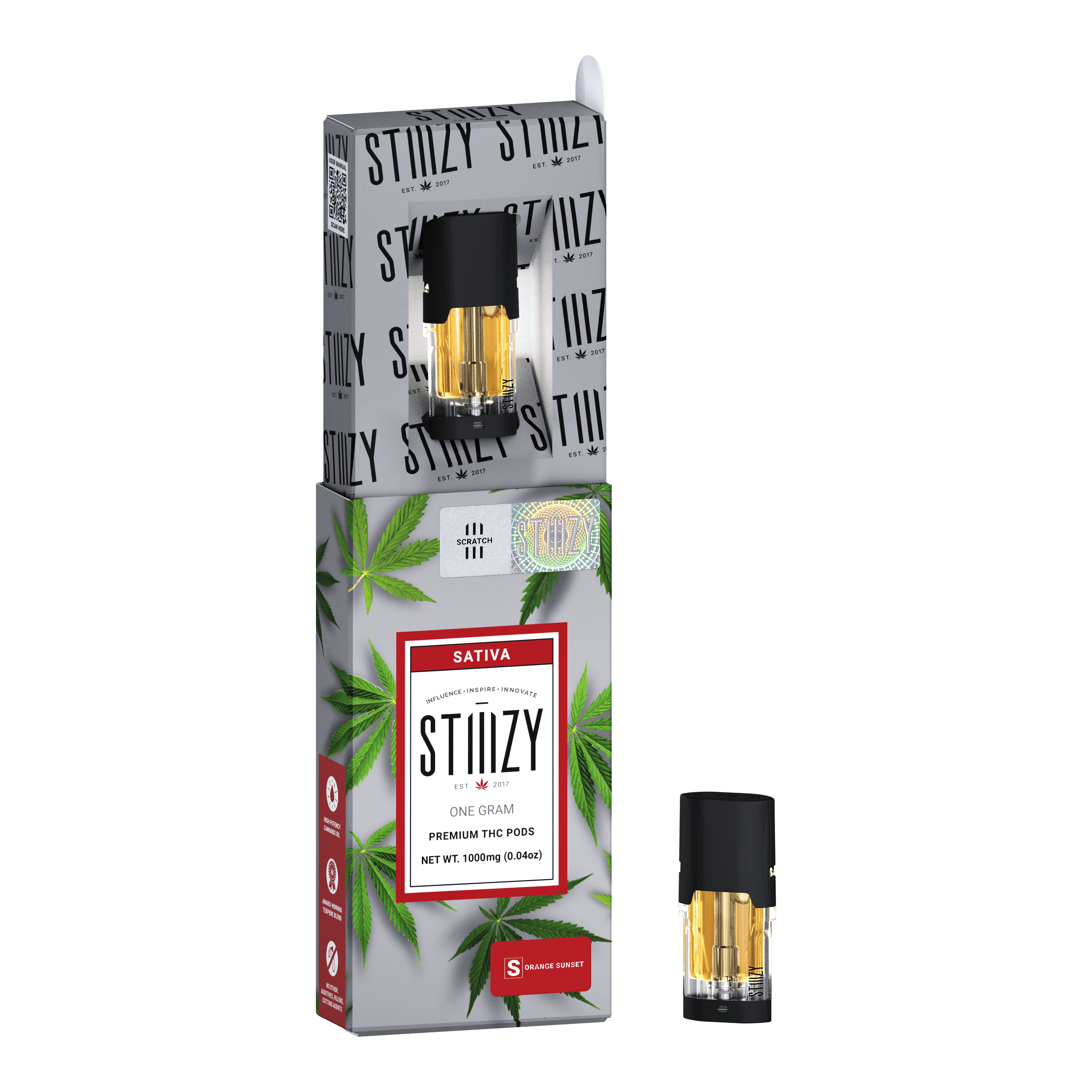 Photograph of product: Stiiizy Pod 1g Orange Sunset $29
