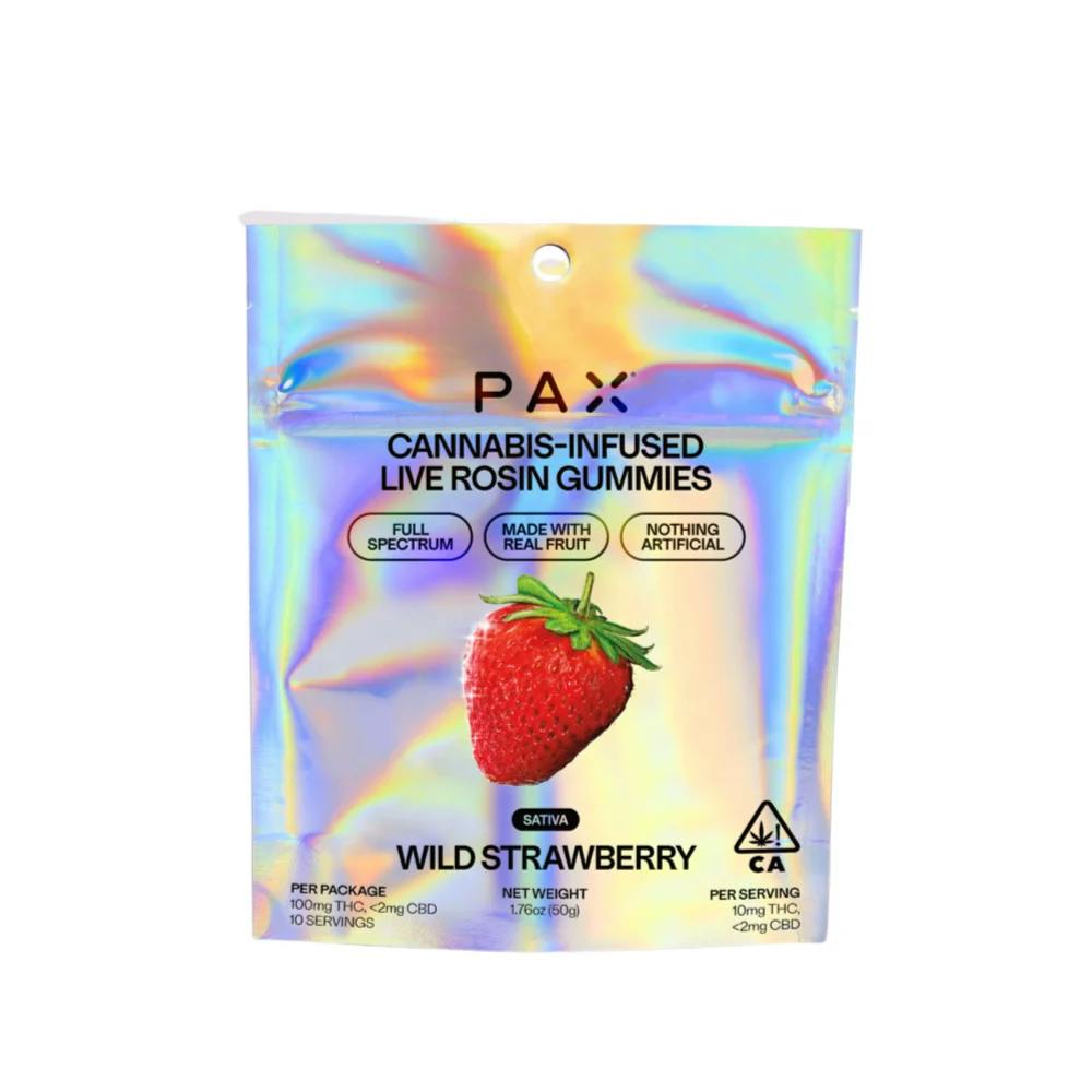 Photograph of product: Wild Strawberry | Live Rosin Oui'd Gummies - 