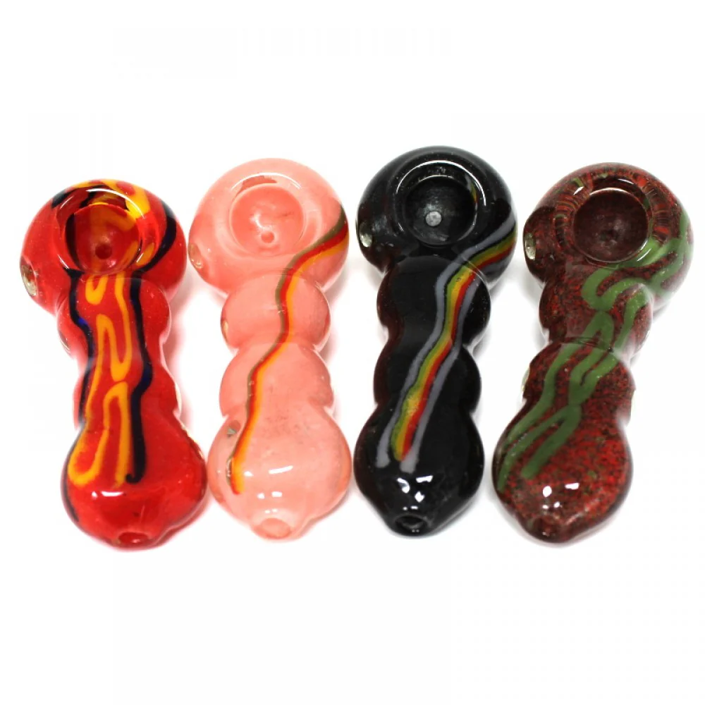 Photograph of product: 4.5'' Assorted Color Heavy Duty Glass Hand Pipe