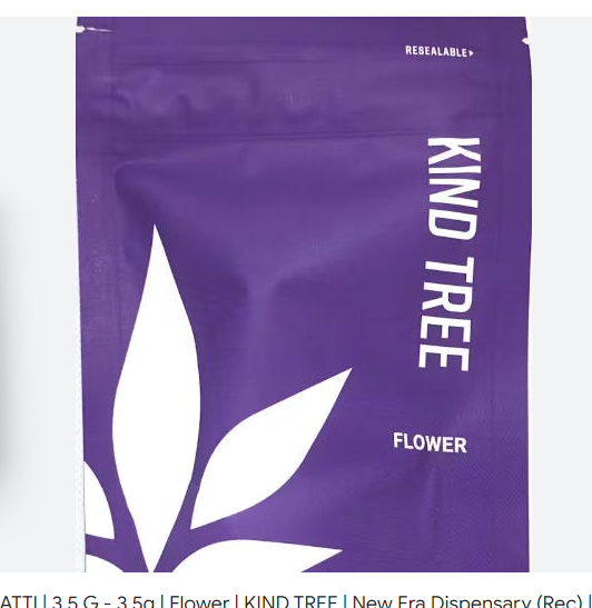 Photograph of product: Dirty Banana Pre-Packaged (3.5g) (Kind Tree)