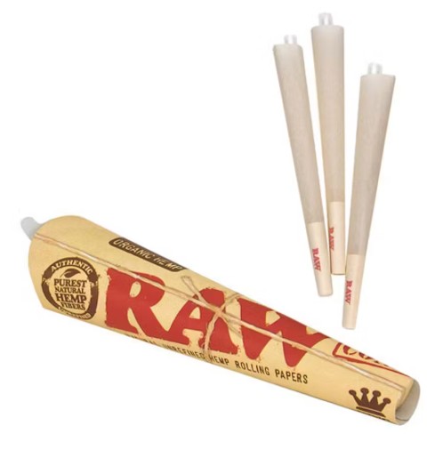 Photograph of product: Raw - King Organic Hemp - Cones 3pk