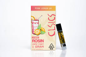 Photograph of product: CLSICS Pink Lemon Up 1g Live Rosin Vape Cart