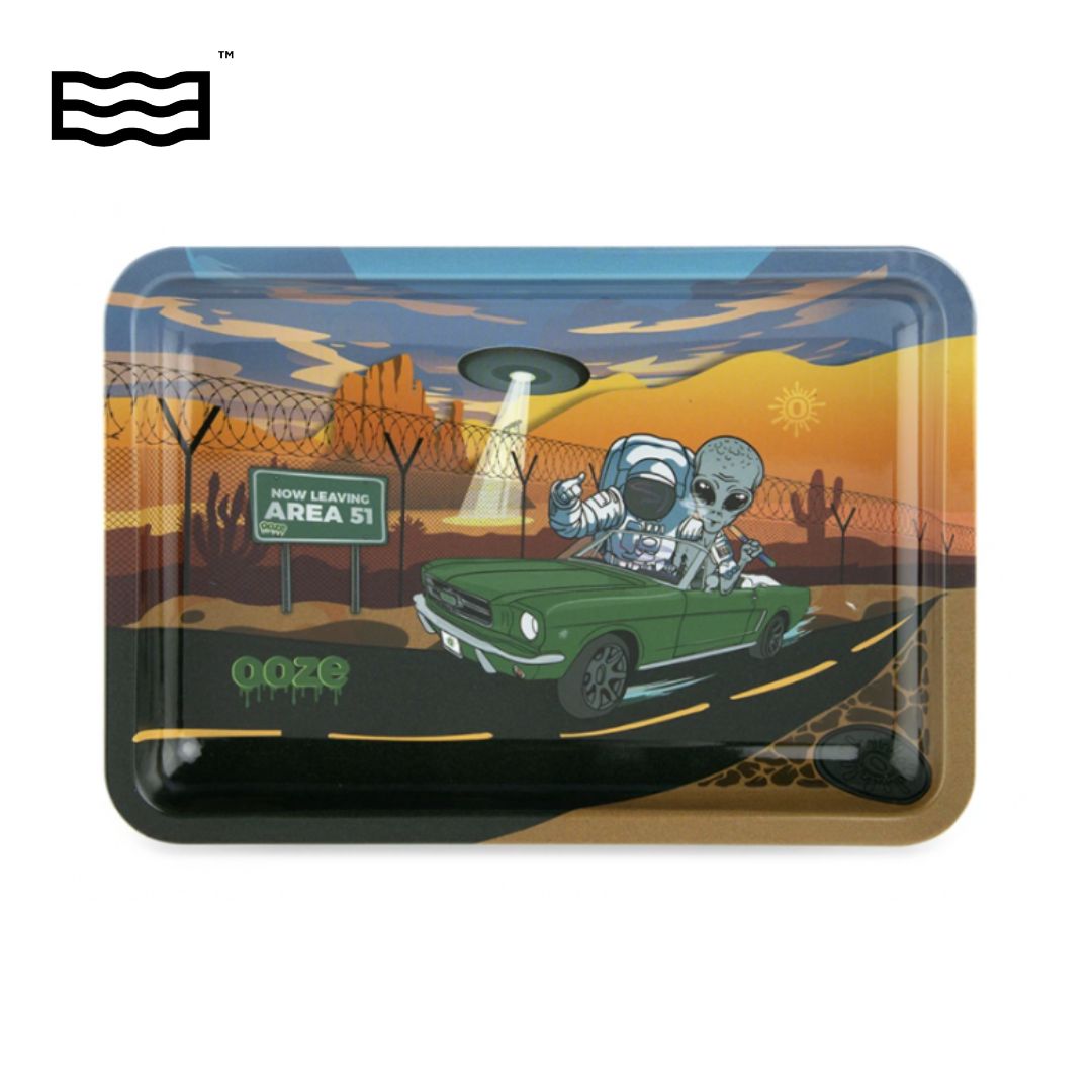 Photograph of product: Ooze Rolling Tray Metal Space Race - Medium