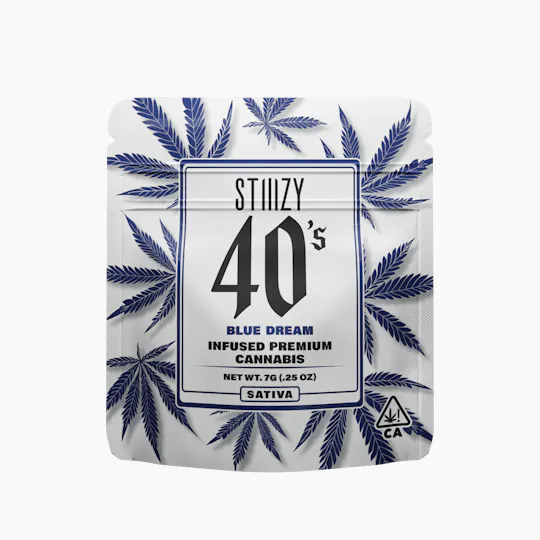 Photograph of product: Stiiizy 40's 7G Infused Flower - Blue Dream