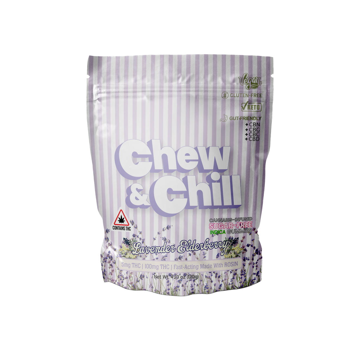 Photograph of Product: Lavender Elderberry Chews I 100mg (20pk)