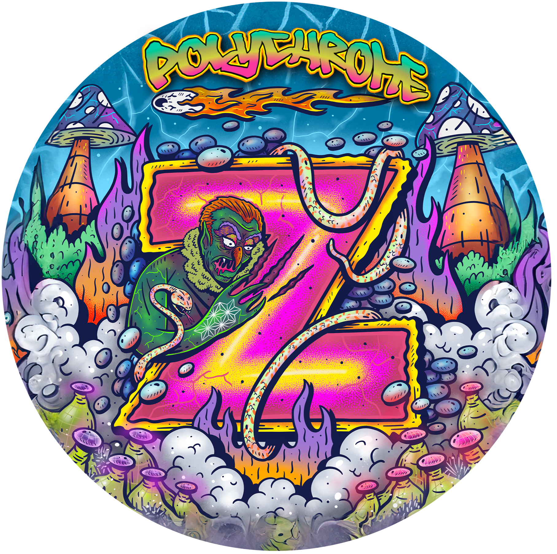 Photograph of product: Mystery Zkittlez Hybrid Live Rosin by Polychrome Press*Final Price