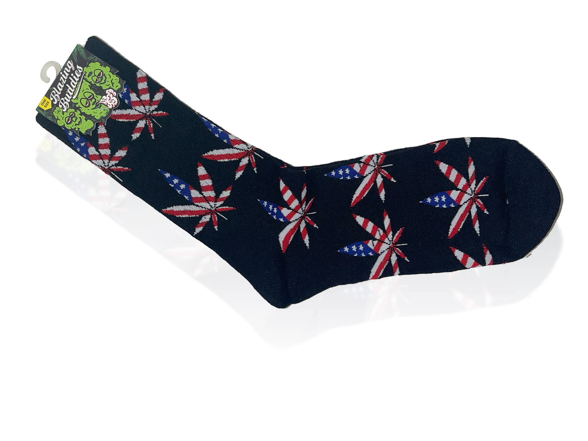 Photograph of product: Hemp Leave Socks Blazing Buddies	