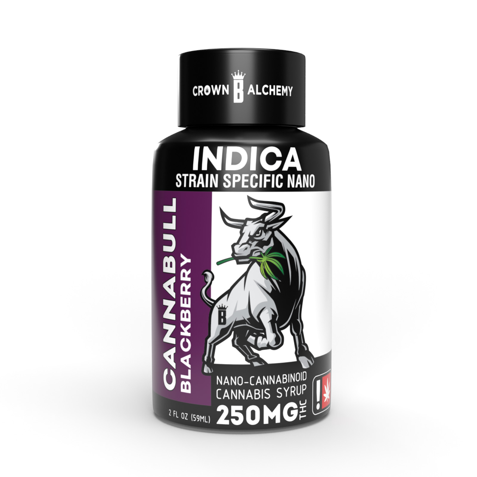 Photograph of product: Cannabull Nano Syrup | Blackberry 250mg