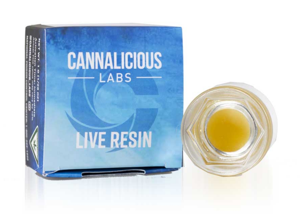 Photograph of product: CANNALICIOUS | CANDY APPLE | HYBRID | LIVE RESIN | 7G | REC