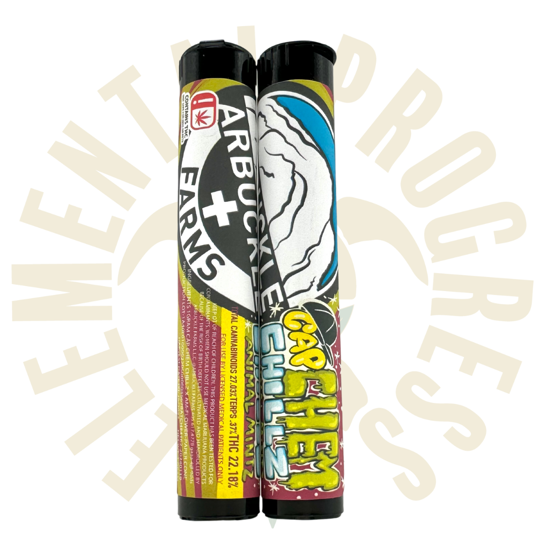 Photograph of product: Arbuckle Farms Prerolls - - Caps Chem Chillz x AM