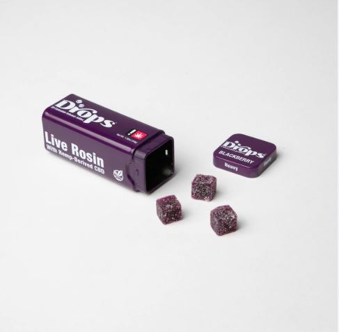 Photograph of product: Blackberry 2:1 CBD:TH-oui Rosin Gummy | 20pk