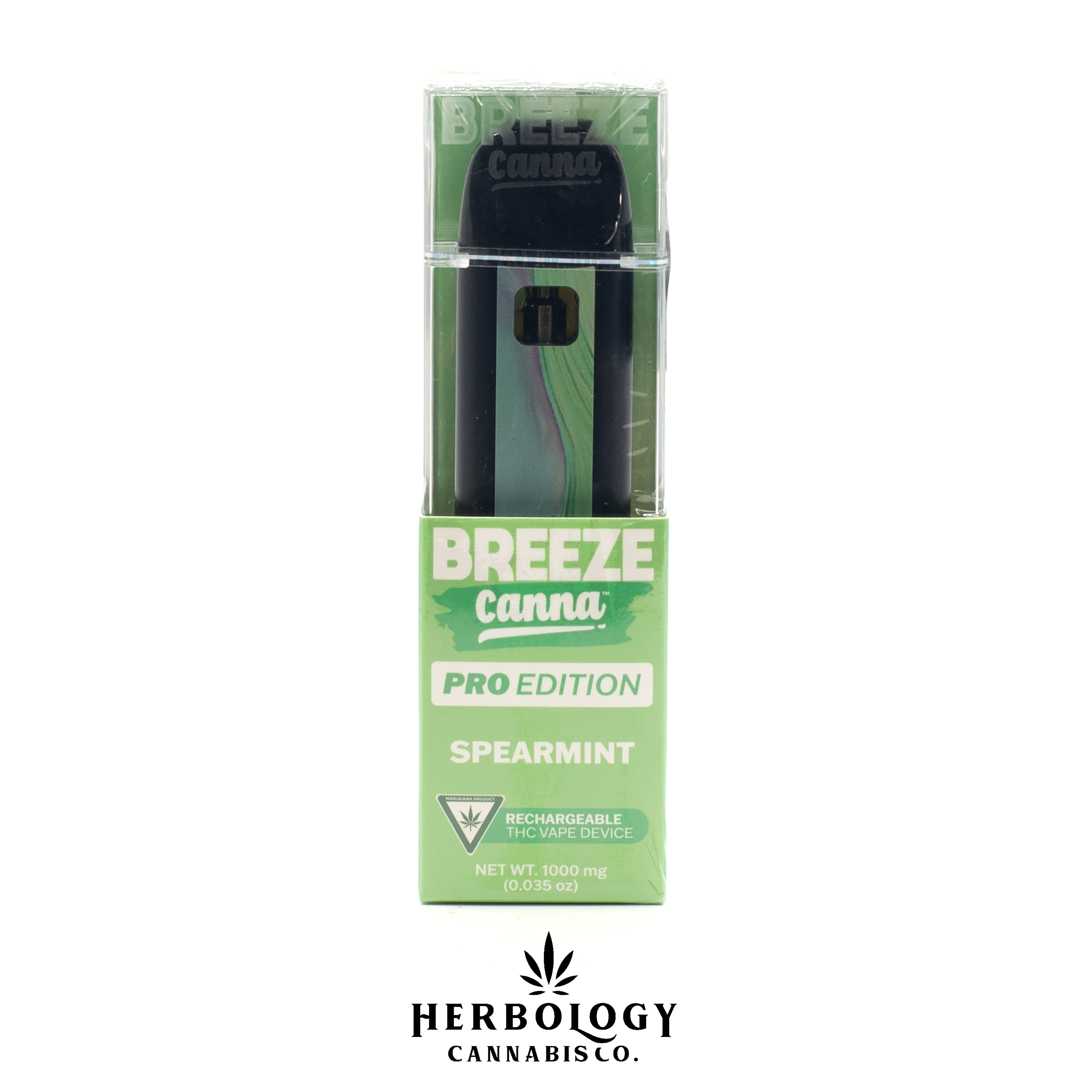 Photograph of product: Breeze Canna | Pro Disposable | Spearmint | 1g