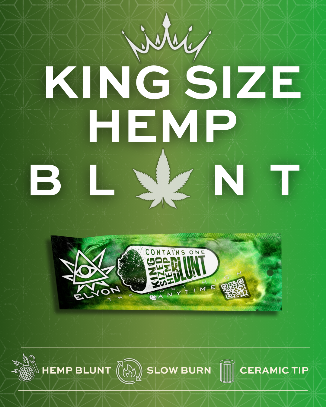 Photograph of product: Elyon l Horchata Hemp Blunt Pre Roll l 1pk l 2g
