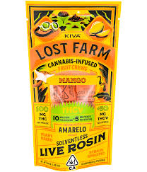 Photograph of product: MANGO JACK HERER 2:1 TH-oui:TH-ouiV 100MG TH-oui LIVE RESIN 10 PACK FRUIT CHEWS