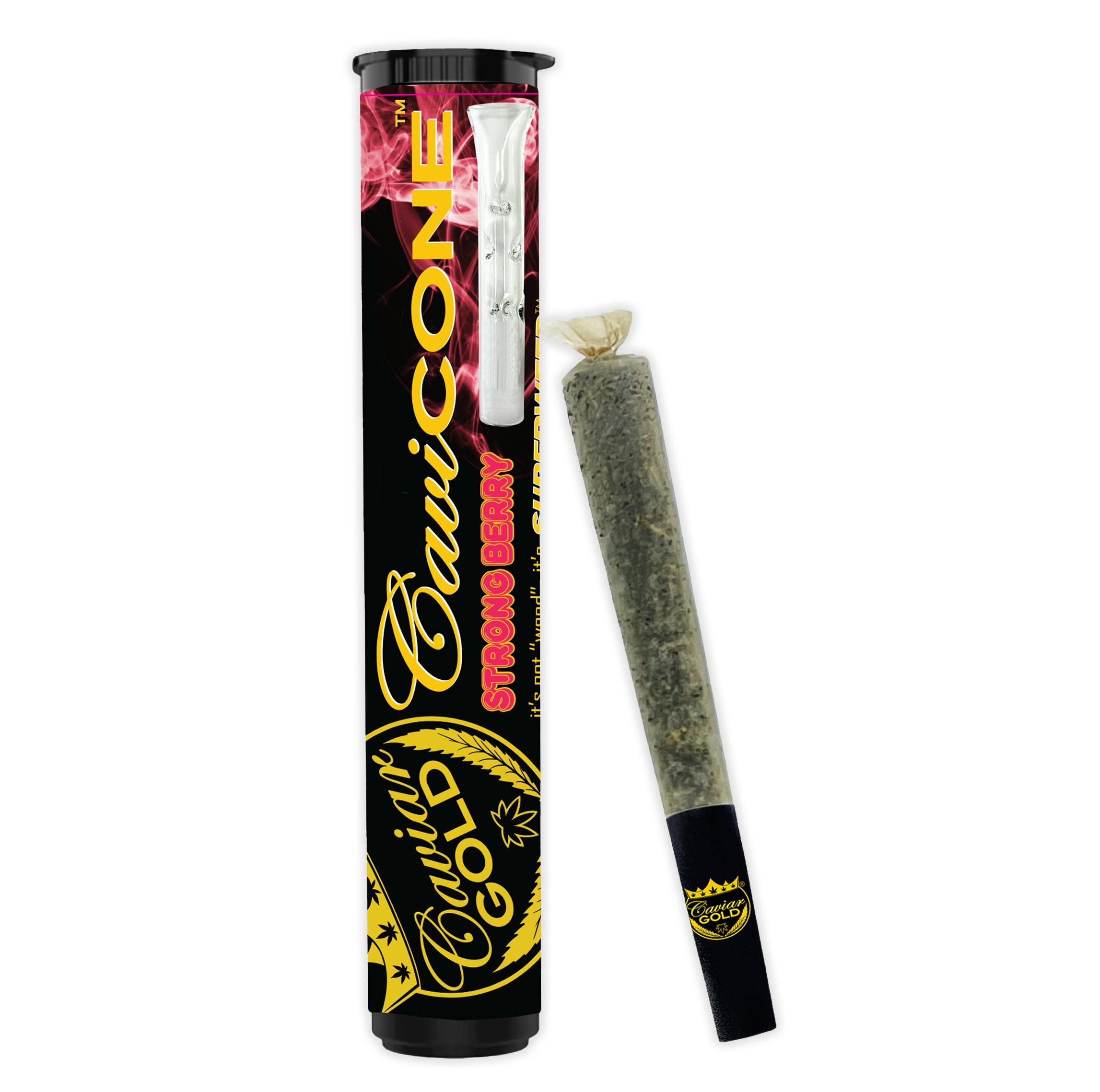 Photograph of product: STRONG BERRY INFUSED CAVI CONE [1.3G]