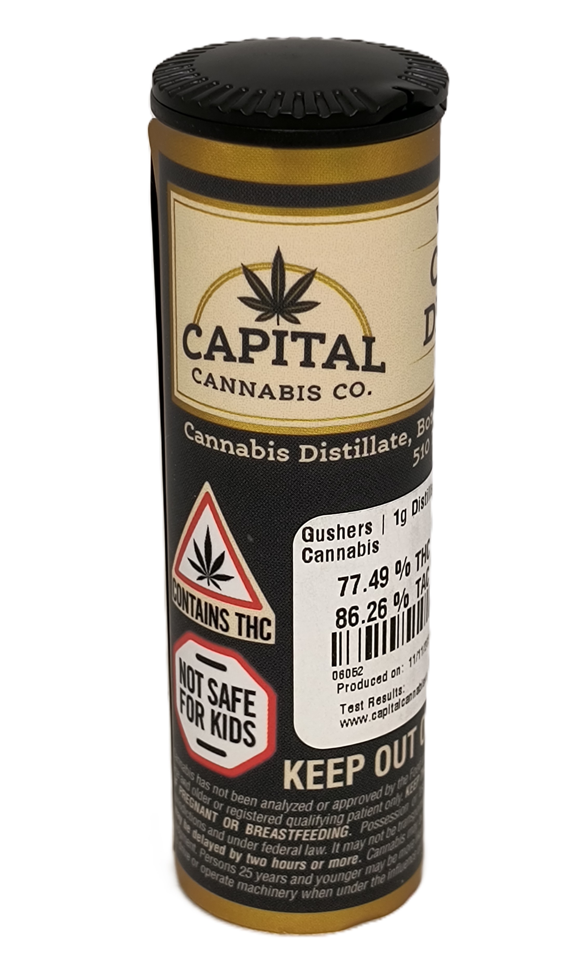 Photograph of product: Gushers Distillate Vape Cart | Capital Oui'd