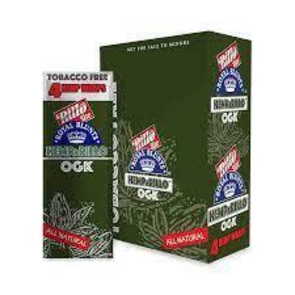 Photograph of product: Royal Blunts Hemparillo Hemp Wraps OGK 4pk $1