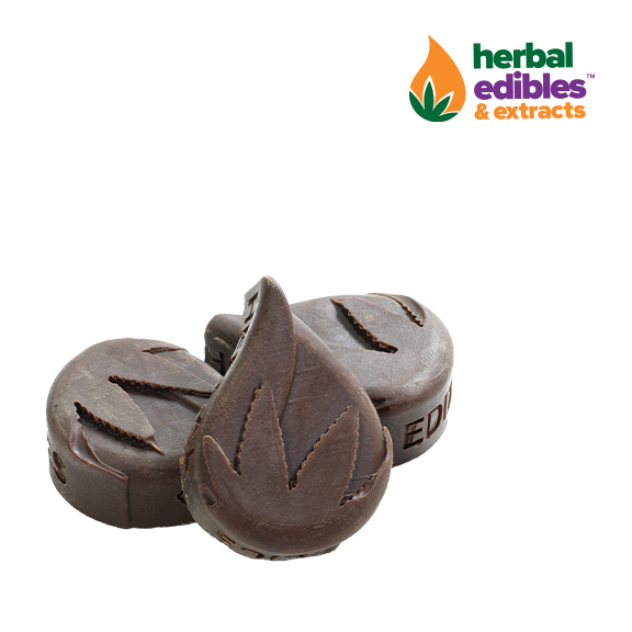 Photograph of product: Herbal Edibles | Chocolate Drops | 100mg