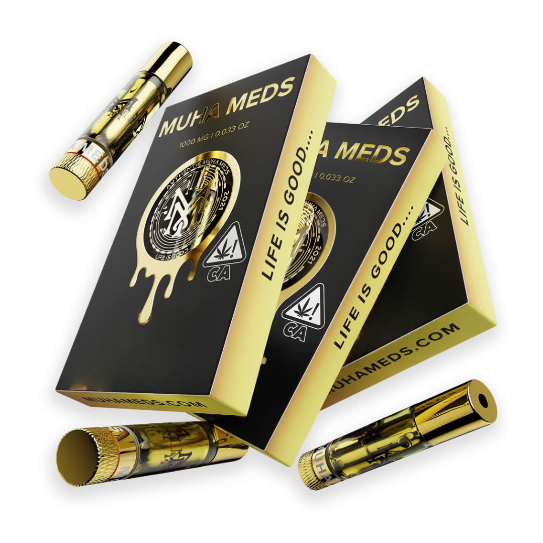 Photograph of product: Muha Meds | Distillate 510 Vape Cart | Wedding Cake | 1g