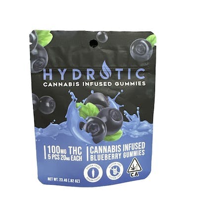 Photograph of product: Blueberry Gummies 100mg - 