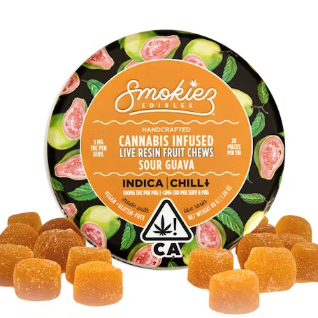 Photograph of product: Guava (20pk/100mg) Live Resin Fruit Chews [I]