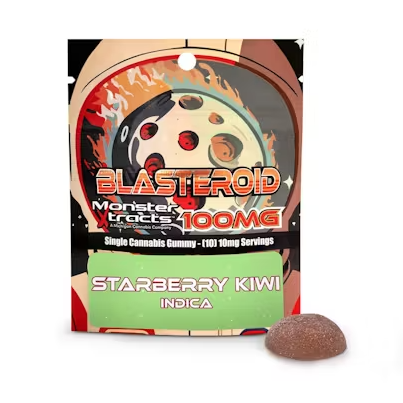 Photograph of product: Starberry Kiwi | Blasteroid Gummy | 100mg