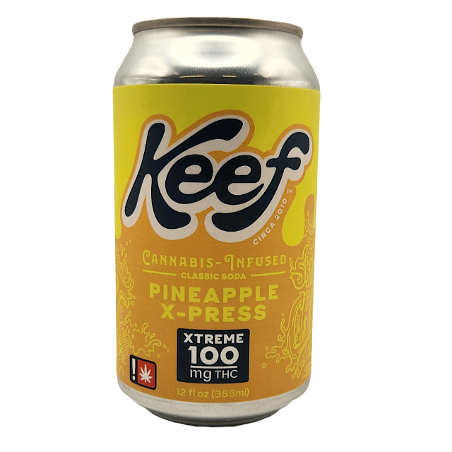 Photograph of product: Keef- Pineapple X-Press 100MG Soda