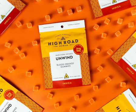 Photograph of product: Gummies | Unwind Blood Orange | Oui'd | 100mg