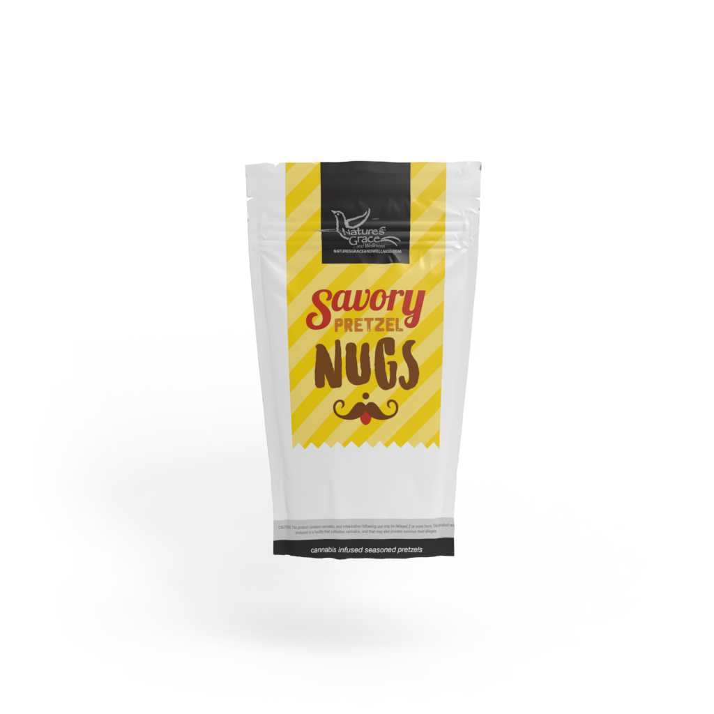 Photograph of product: Savory Pretzel Nugs | 50mg | Nature's Grace