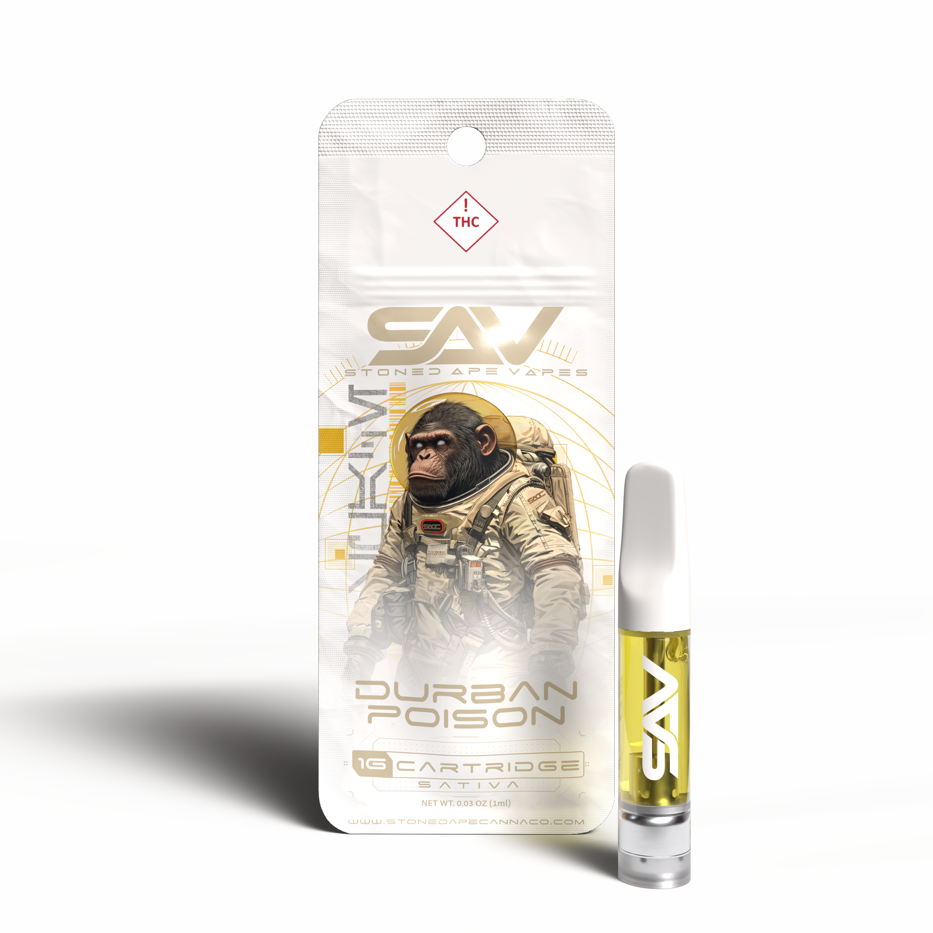 Photograph of product: Stoned Ape Cartridge-Durban Poison (S)