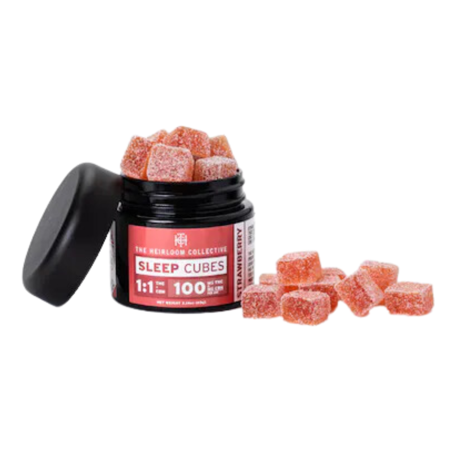 Photograph of product: 100mg Gummies | Sleep Cubes | The Heirloom Collective