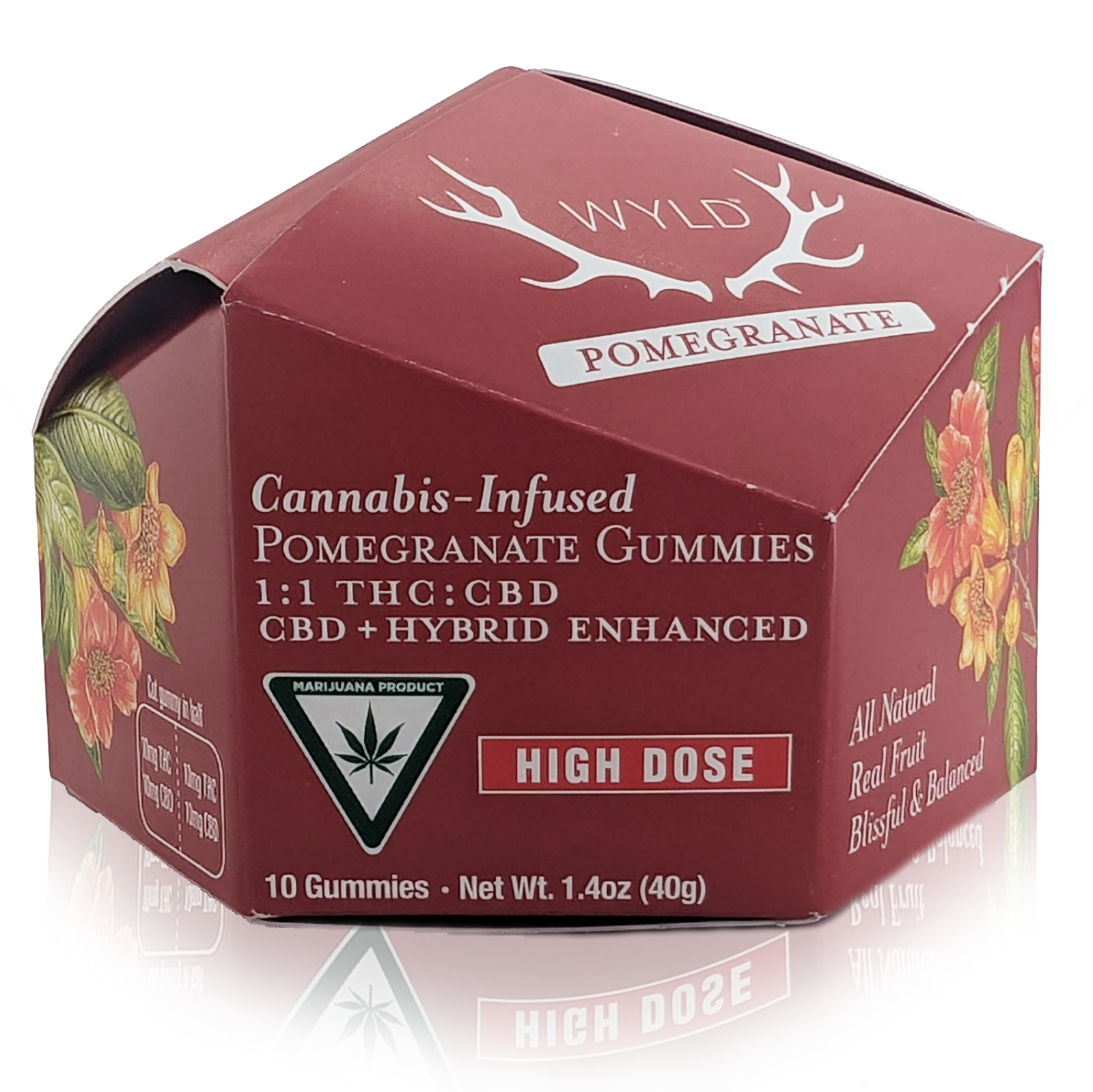 Photograph of product: POMEGRANATE - 1:1 TH-oui + CBD 200MG