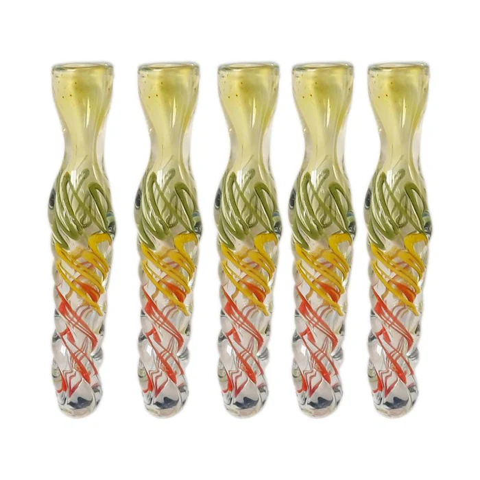 Photograph of product: Rasta Twisted/Spiral Chillum -3.5"