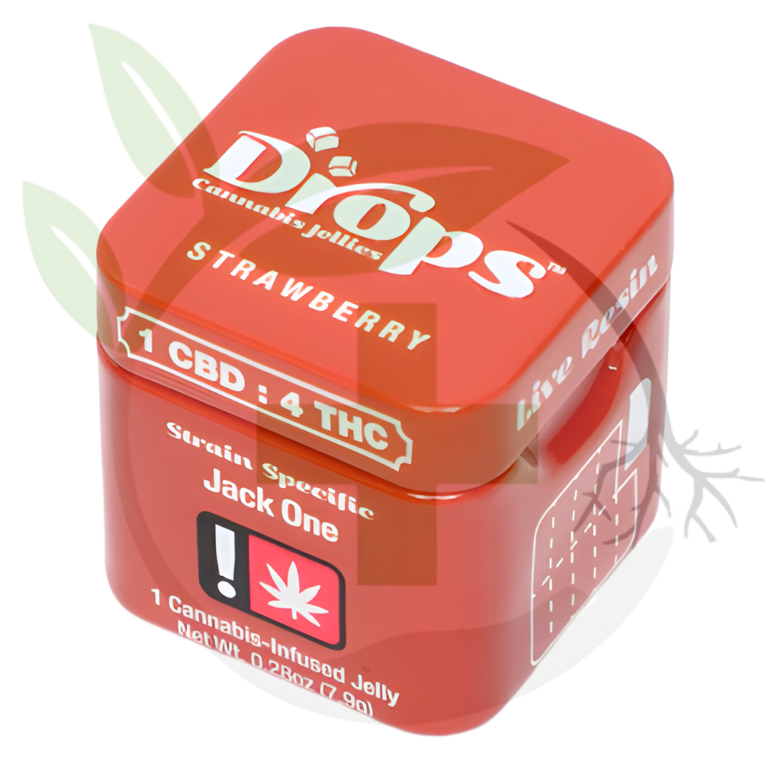 Photograph of product: *Gummy - TF - Drops - 2pc - GLS - Strawberry